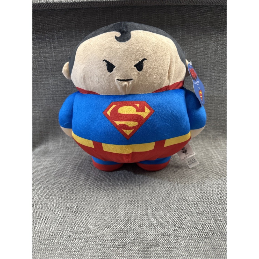DC Comics Superman FAO Schwarz 10"  Blob Plush - New With Tags